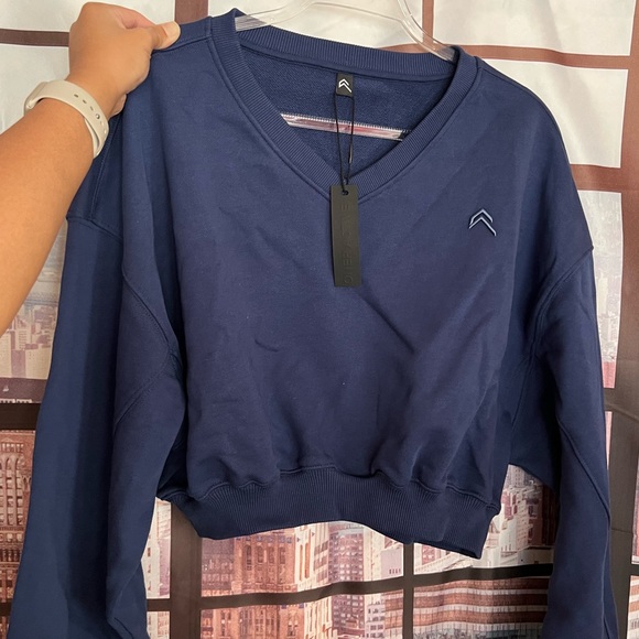 Oner Active Sweaters - NWT Oner Active Midnight Blue Drop Sweater Size UK Medium